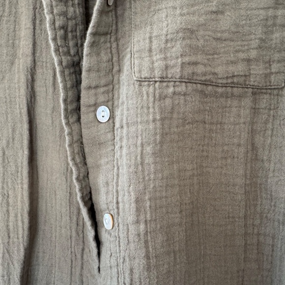 Normal Brand The Kalo Overshirt deep sage green size small - Picture 5 of 6